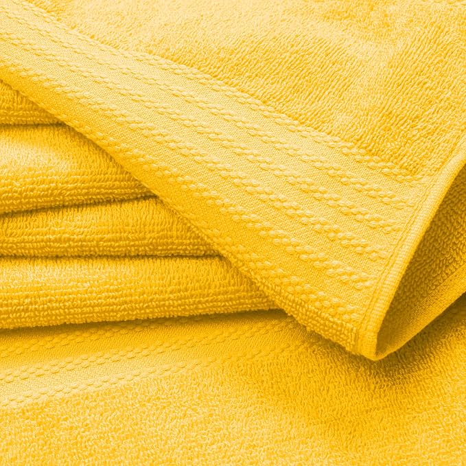 GLAMBURG Premium Cotton 4 Pack Bath Towel Set - Image 2