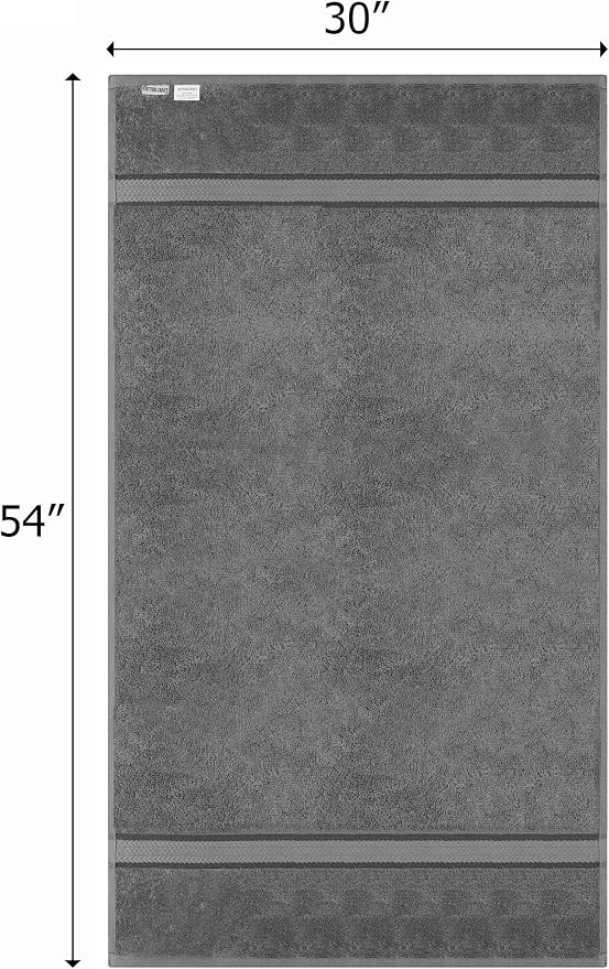 COTTON CRAFT - 4 Pack -Ultra Soft Oversized Extra Large Bath Towels 30x54 - Image 2