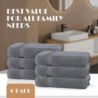 White Classic Wealuxe Grey Towels - Image 4