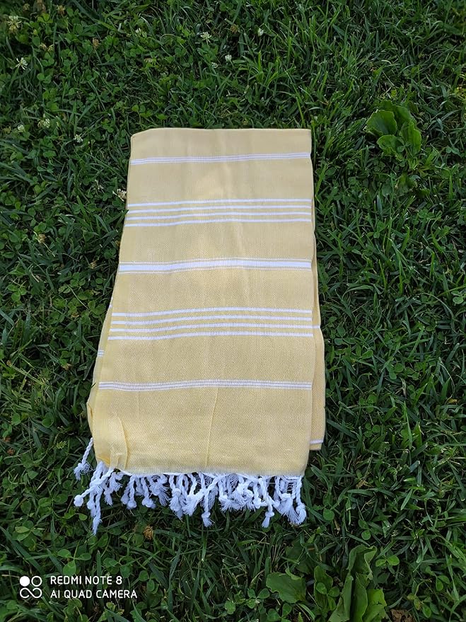XL Turkish%100 Cotton Bath Beach Spa Sauna Hammam Yoga Gym Hamam Towel Fouta - Image 5
