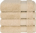 Cotton Paradise 100% Cotton Turkish Washcloth Set by UNITEDHOMETEXTILE