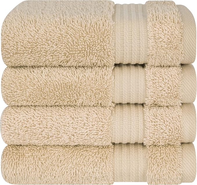 Cotton Paradise 100% Cotton Turkish Washcloth Set by UNITEDHOMETEXTILE