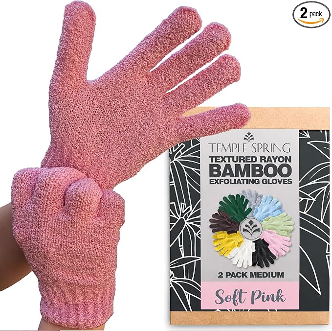 Temple Spring Shower Gloves Exfoliating by TempleSpring%7CRelaxRefreshRecharge