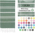 Cacala Lightweight and Thin Turkish Beach Towel 100% Cotton Sand-Free and by CACALA