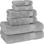 Cotton Paradise 6 Piece Towel Set 100% Cotton Soft Absorbent Turkish Towels - Image 5