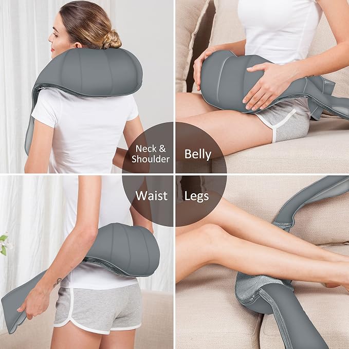 Snailax Cordless Neck Massager, Shiatsu Back Shoulder Massager - Image 3