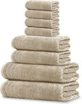 Tens Towels Pack of 8 Towels Set, 2 Extra Large Bath, 2 Hand, 4 Washcloths by TensTowels