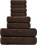 Tens Towels Pack of 8 Towels Set, 2 Extra Large Bath, 2 Hand, 4 Washcloths - Image 5