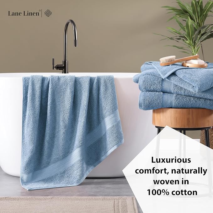 LANE LINEN 100% Ring Spun Cotton Bath Sheets - Image 4