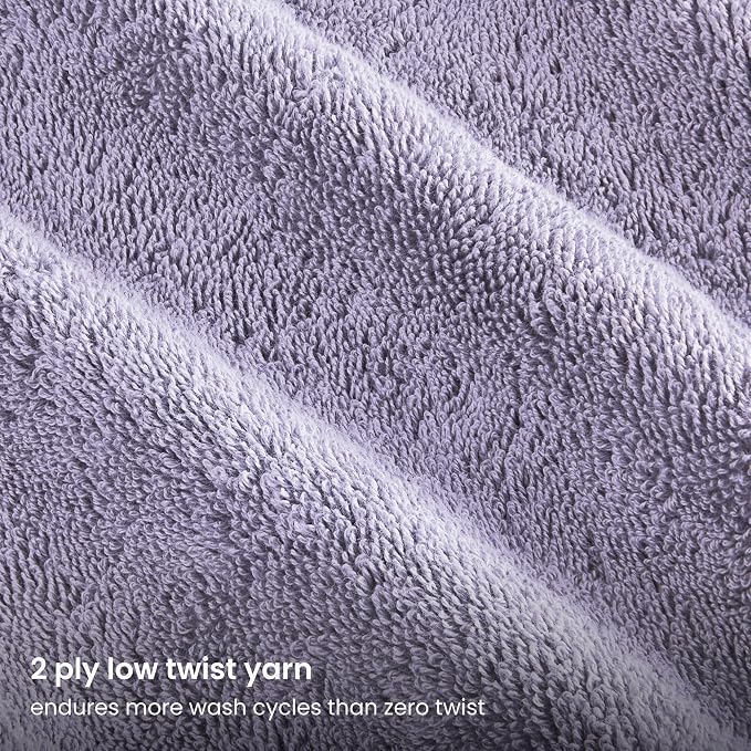BIOWEAVES 100% Organic Cotton Bath Sheet Set of 2 | Soft Oversized Bath Towels - Image 4