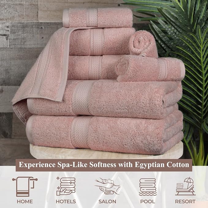 Superior Egyptian Cotton Pile 9-Piece Towel Set, 3 Bath, 3 Hand, 3 Face - Image 5