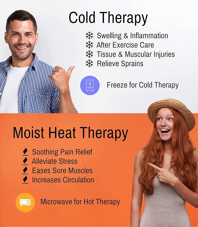 Microwavable Corn Filled Heating Pad and Cold Pack/Washable 100% Cotton Cover - Image 5