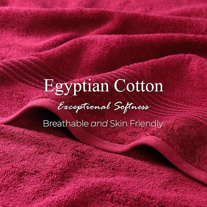 Superior Egyptian Cotton 9-Piece Towel Set, Guest Bath Decor Essentials - Image 7