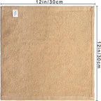 Basic Wash Cloths 12x12 Inches – Bulk Pack of 24 – Beige Color – Soft and - Image 2