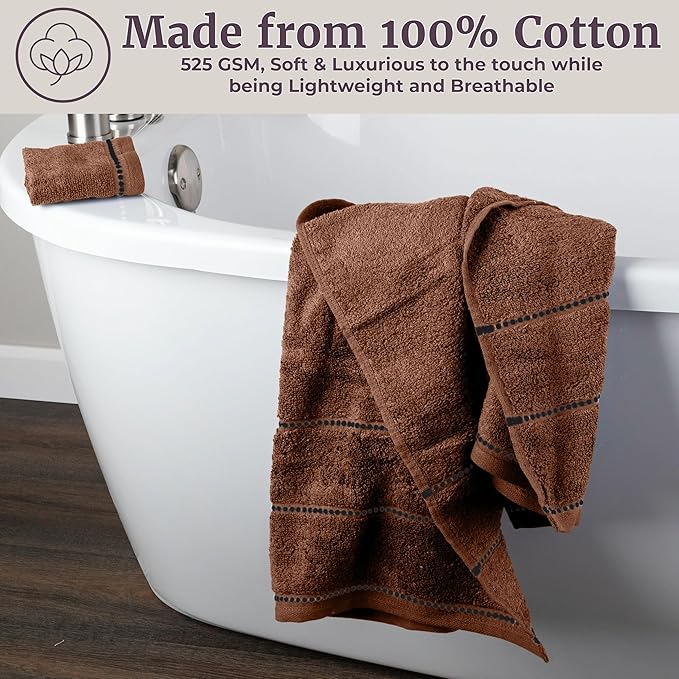 Lavish Home 6 Piece Bathroom Towels Set - Image 5