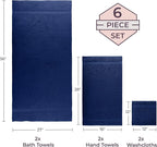 Lavish Home 6 Piece Towel Set - Image 6