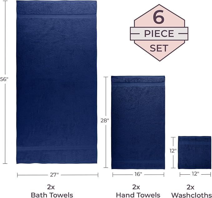 Lavish Home 6 Piece Towel Set - Image 6