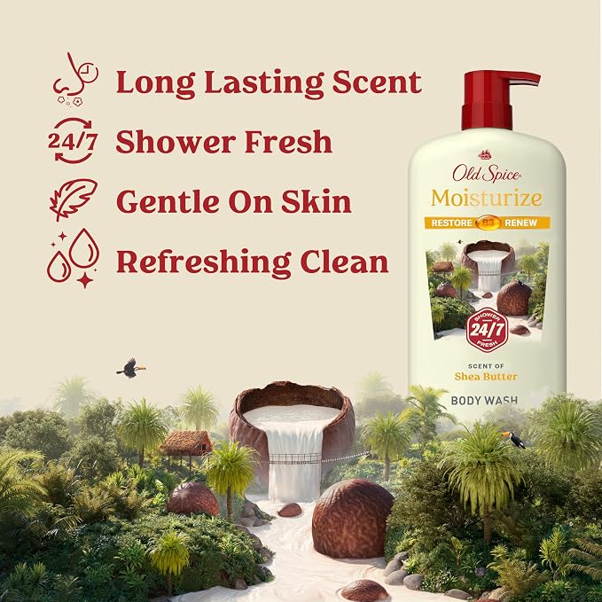Old Spice Cleansing Body Wash for Men, 24/7 Shower Fresh - Image 2