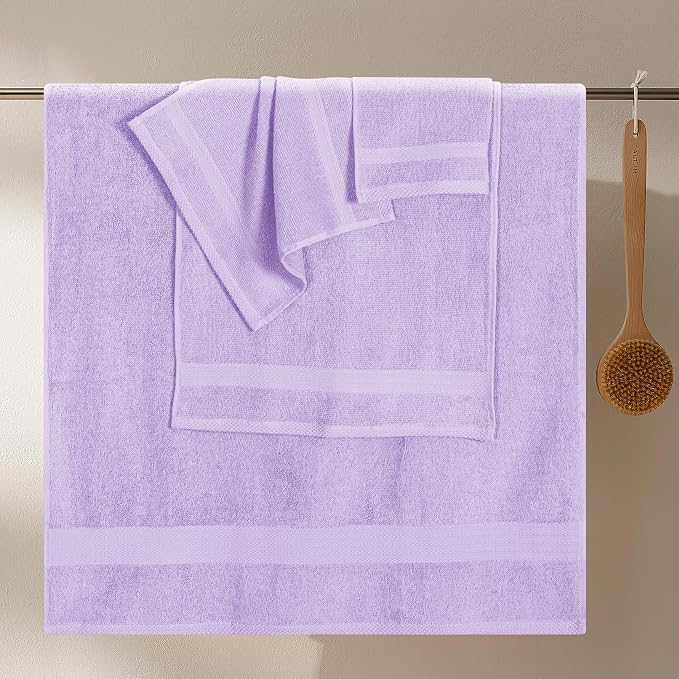 GLAMBURG Ultra Soft 8-Piece Towel Set - Image 3