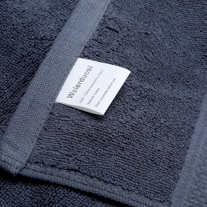 Cotton Bath Towels Set, 2-Piece Set Super Absorbent Quick Drying, Suitable - Image 7