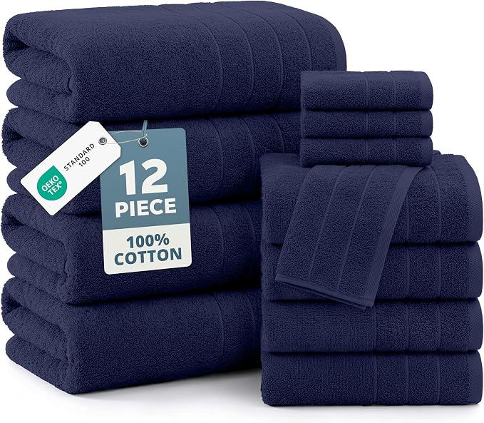 Casa Platino Luxury Cotton Bath Towel Set by CasaPlatino