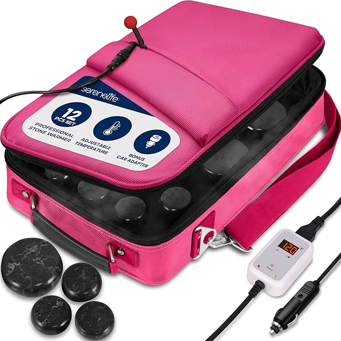 SereneLife Portable Massage Stone Warmer Set by SereneLife