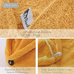 myHomeBody Hair Towel Wrap, Luxury Quick Drying Turban, Ultra Soft Absorbent - Image 5