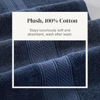 Modern Threads Botanical Vine 6-Piece 100% Cotton Towel Set – Reversible Yarn - Image 5