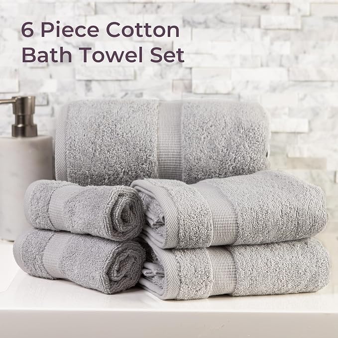 Lavish Home 6 Piece Towel Set - Image 5