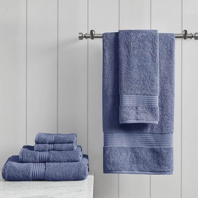 Madison Park Organic 100% Cotton Bathroom Towel Set, Hotel & Spa Quality Highly by MADISONPARK