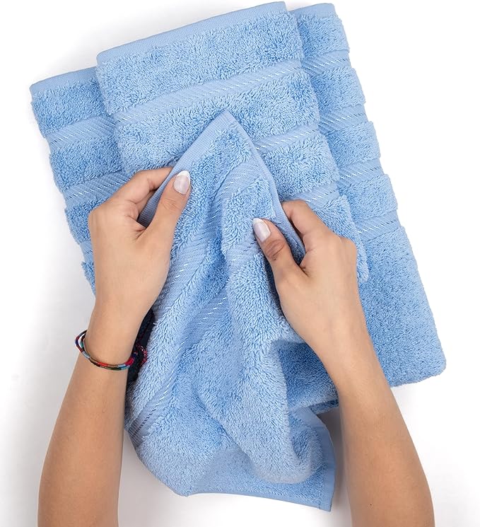 American Soft Linen Luxury 6 Piece Towel Set, 2 Bath Towels 2 Hand Towel 2 - Image 6