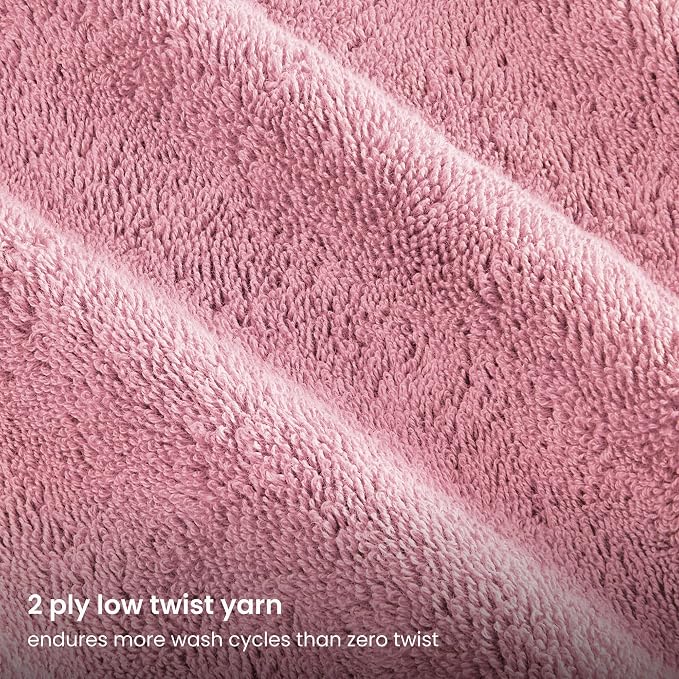 BIOWEAVES 100% Organic Cotton 700 GSM Plush Luxury Bath Towels - Image 4