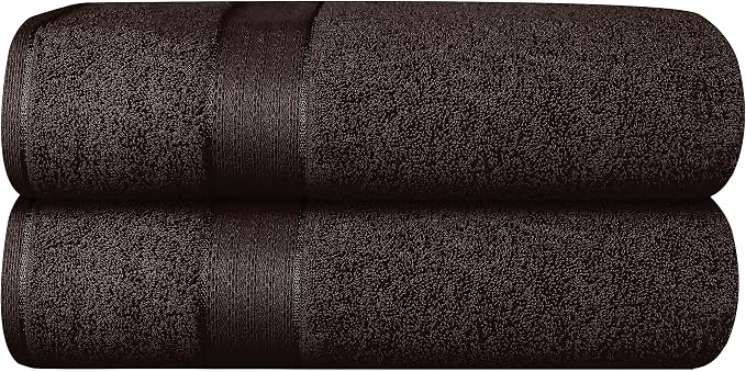 GLAMBURG 700 GSM Premium 2-Pack Oversized Extra Large Bath Sheet Set by GLAMBURG