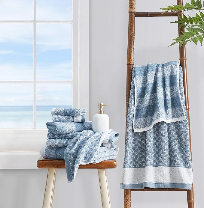 Nautica - Bath Towel Set, Cotton Bath, Hand & Washcloths, Absorbent & Quick-Dry - Image 5