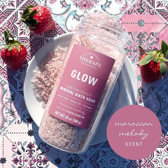 Village Naturals Therapy Glow Concentrated Mineral Bath Soak, Moroccan Melody - Image 4