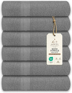 Medium Bath Towels Pack of 6 – 24x48 Inches – Soft, Quick Dry & Highly by ASTILTEXCottonTowels