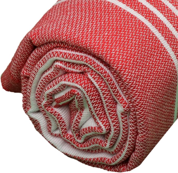 Bersuse Towels Anatolia XL Beach Blanket Throw Blanket Turkish Towel 100% - Image 7