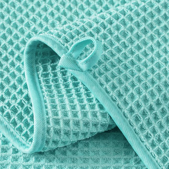 MICROFI New Microfiber Waffle Bath Towels, 2 Pieces, Fast Drying, Lint Free 430 - Image 3