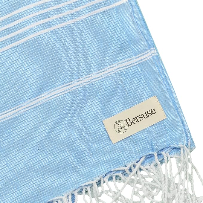 Bersuse Towels Anatolia XL Beach Blanket Throw Blanket Turkish Towel 100% - Image 6