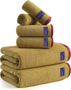 REDKISS 6 Piece Luxury Bath Towel Set, 2 Bath Towels, 2 Hand Towels, 2 by REDKISSOnline