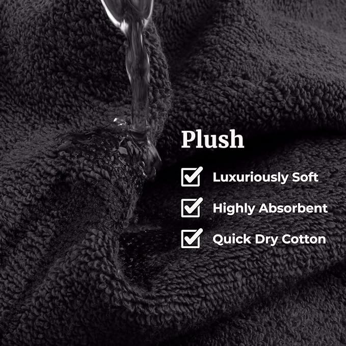 Lavish Home 6 Piece Bathroom Towels Set - Image 4