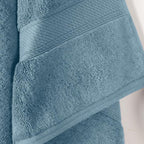 Superior Solid Egyptian Cotton Bath Towel Set, Denim Blue - Image 3