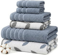 Modern Threads Natural Vine 6-Piece 100% Cotton Towel Set – Yarn Dyed Jacquard by ModernThreads