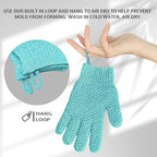Evridwear Exfoliating Glove Shower Gloves Exfoliate Dead Skin - Image 3