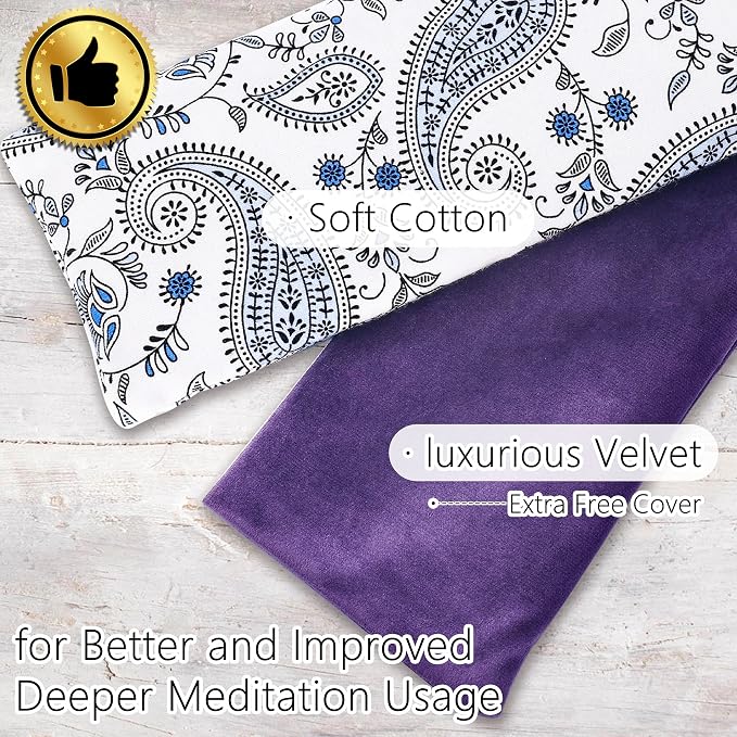 Lavender Eye Pillow for Relaxation, Sleep – Weighted Eye Mask for Headache - Image 7