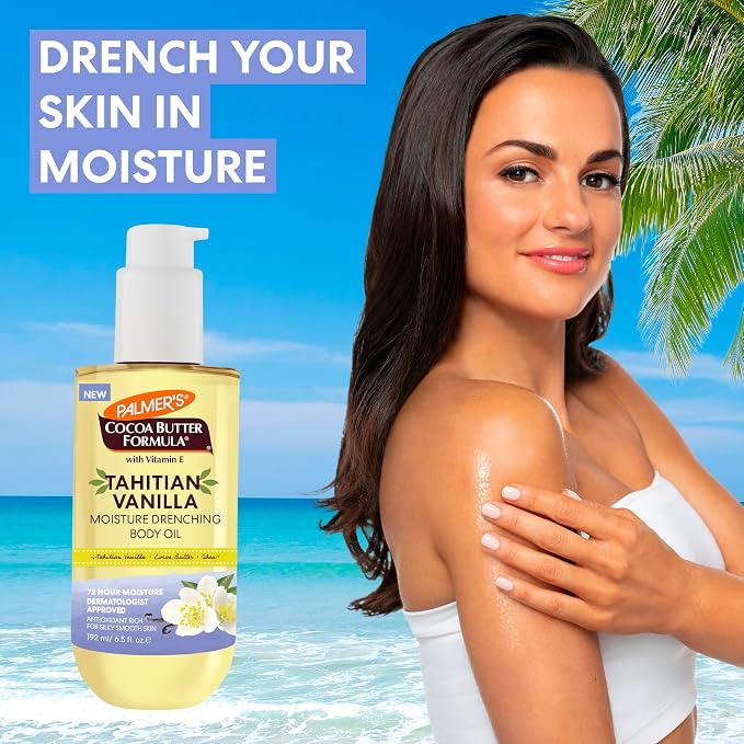 Palmer's Cocoa Butter Formula Body Oil, Moisture Drenching Tahitian Vanilla - Image 2