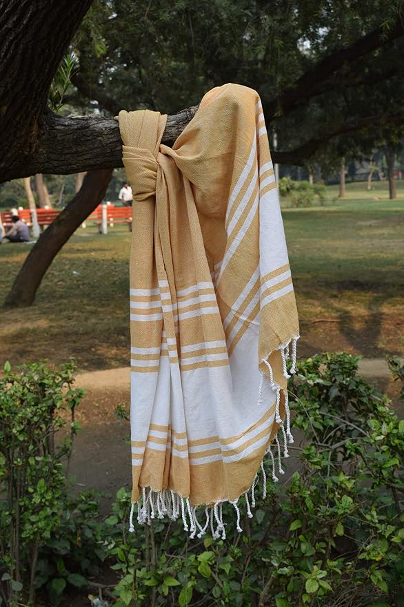Goroly Home Cotton Turkish Peshtemal Beach Towel, Extra Large, Thin Quick Dry - Image 9