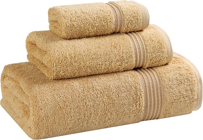 Superior Egyptian Cotton 3-Piece Towel Set, Basic Towels by SUPERIOR
