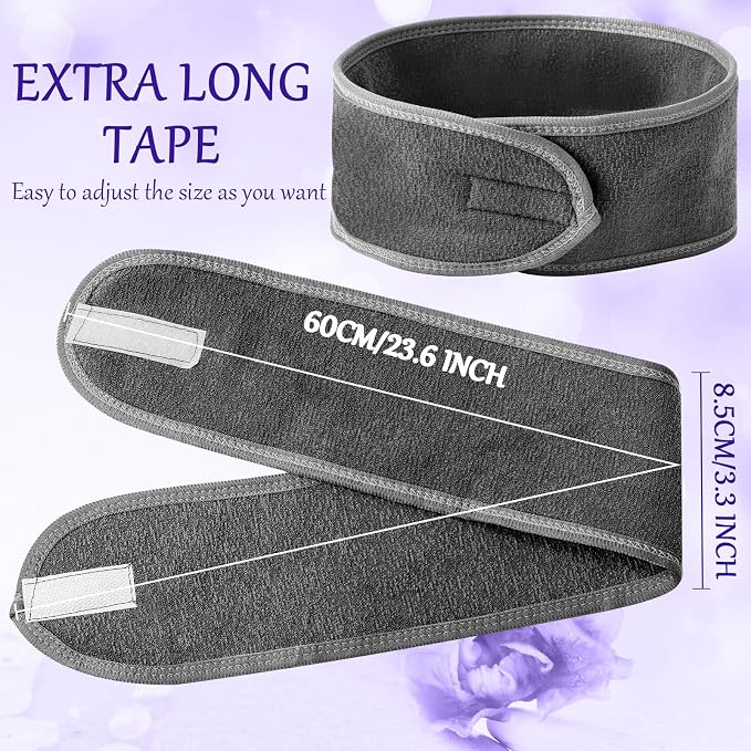 Hoteam 30 Pack Spa Headband Facial Esthetician Hair Wrap - Image 3