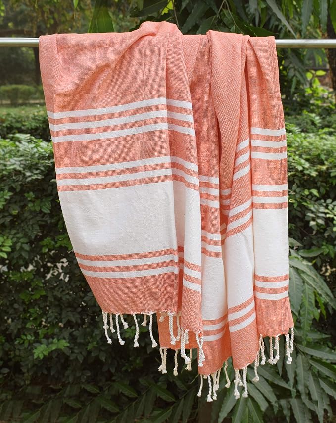 Goroly Home Cotton Turkish Peshtemal Beach Towel, Extra Large, Thin Quick Dry - Image 9